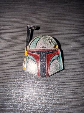 Star Wars Boba Fett Glitter Helmet Pin